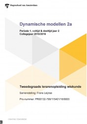 Dynamische modellen 2a