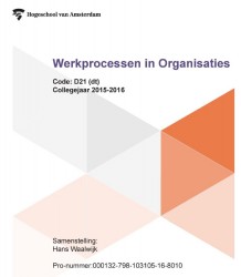 Werkprocessen in organisaties