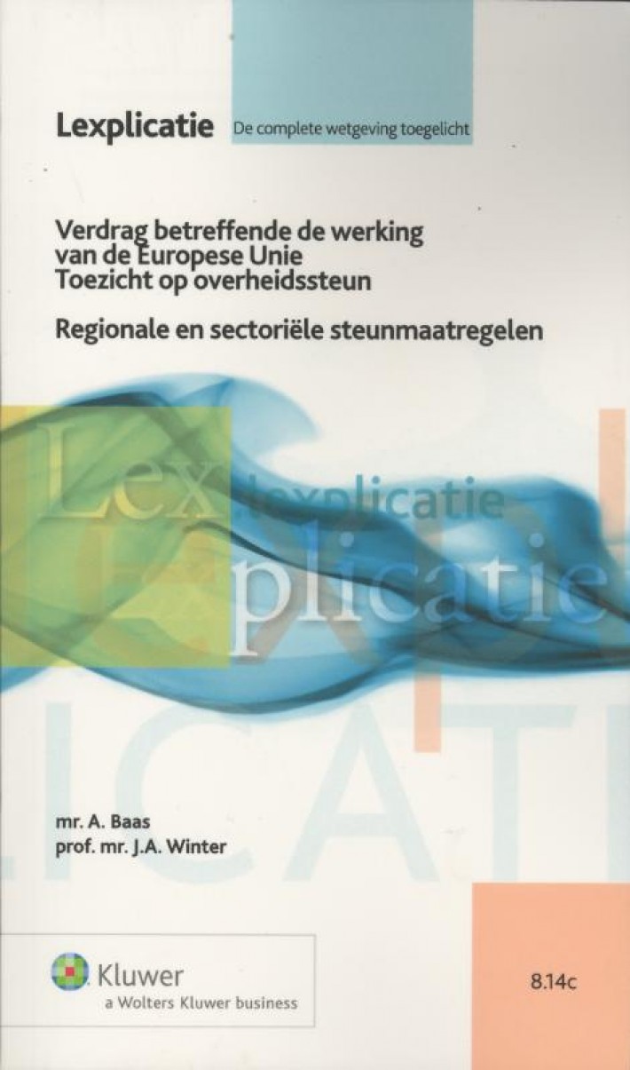 Verdrag betreffende de werking van de EU. Toezicht op overheidssteun