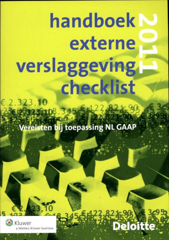 Handboek externe verslaggeving checklist