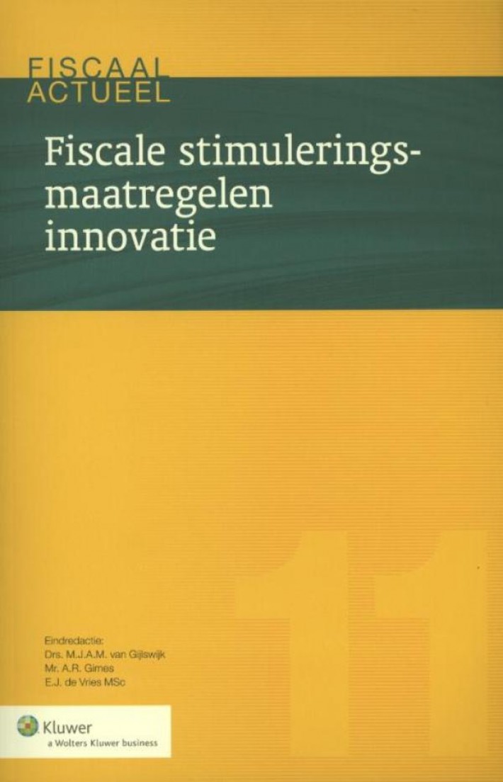 Fiscale stimuleringsmaatregelen innovatie