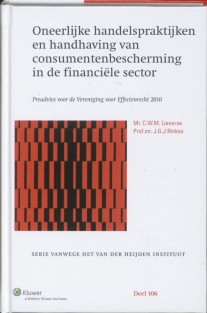 Oneerlijke handelspraktijken en handhaving van de consumentenbescherming in de financiele sector