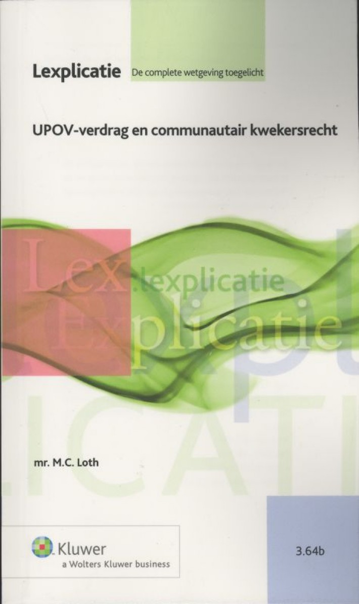 UPOV-verdrag en Communautair kwekersrecht
