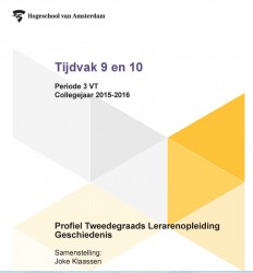 Profiel tweedegraads lerarenopleiding geschiedenis