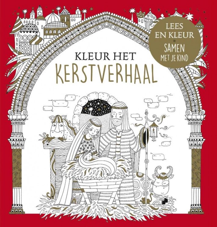 Kleur het kerstverhaal