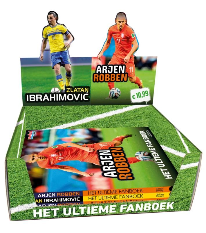 Display Ultieme Robben/ Ibrahimovic Fanboek 2 titels à 5 ex