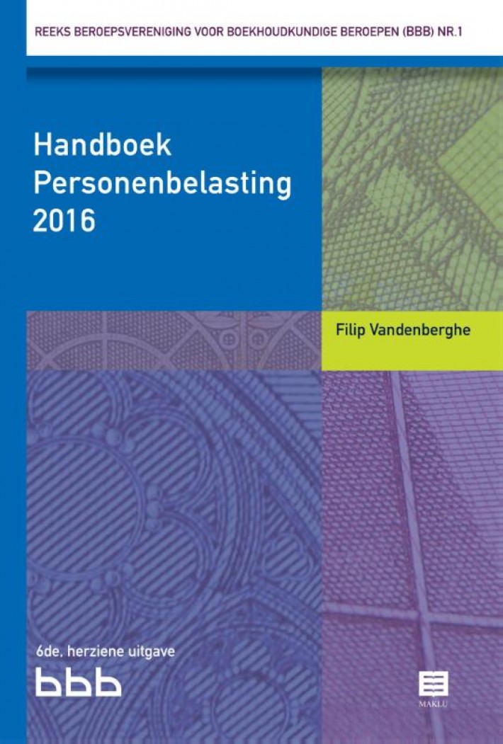 Handboek Personenbelasting 2016