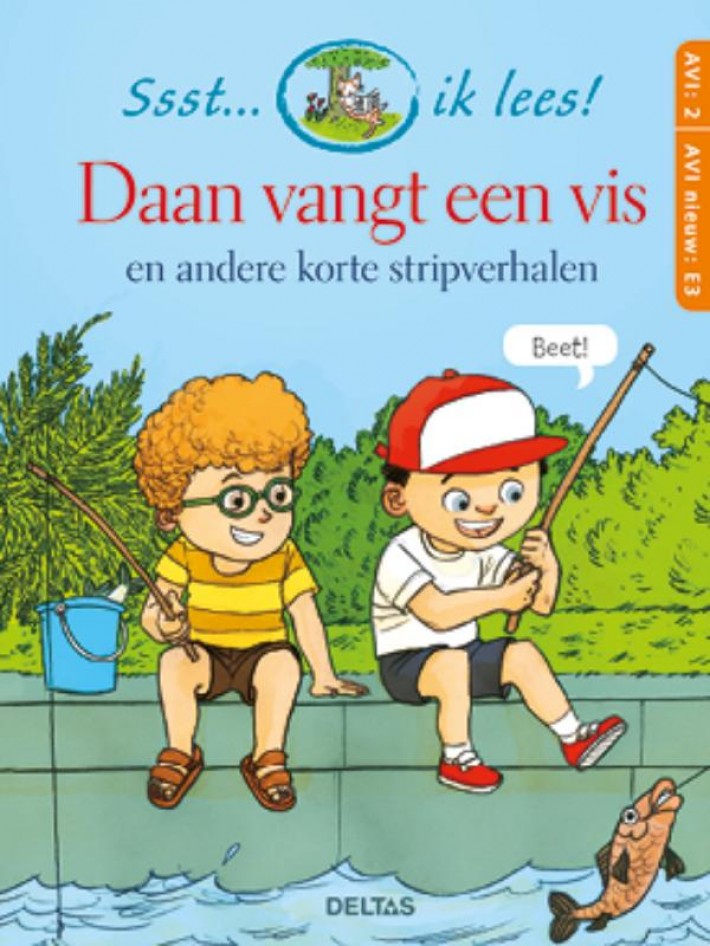 Daan vangt een vis