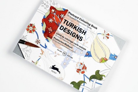 Turkish Designs - Postcard Colouring Book