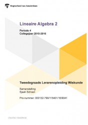 Lineaire algebra 2