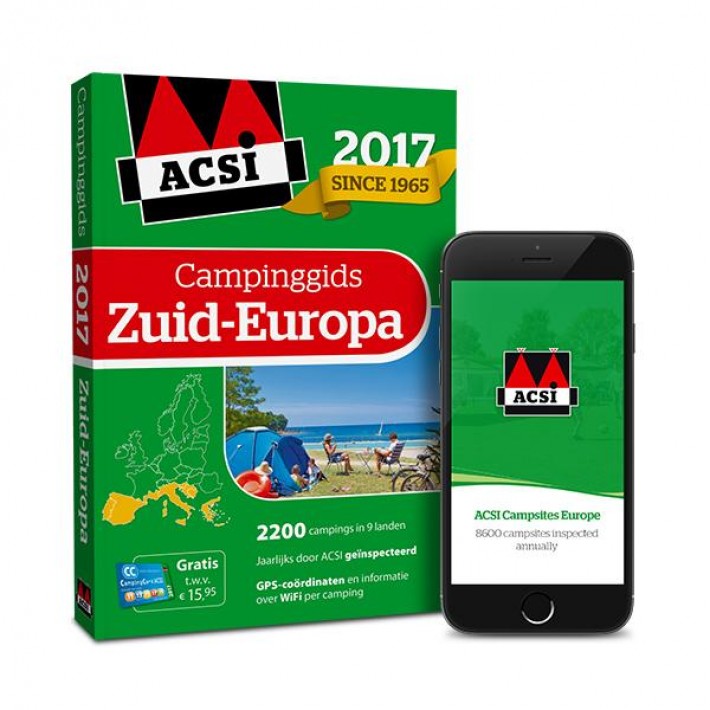 ACSI Campinggids Zuid-Europa 2017 + app