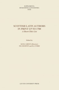 Scottish Latin authors in print up to 1700