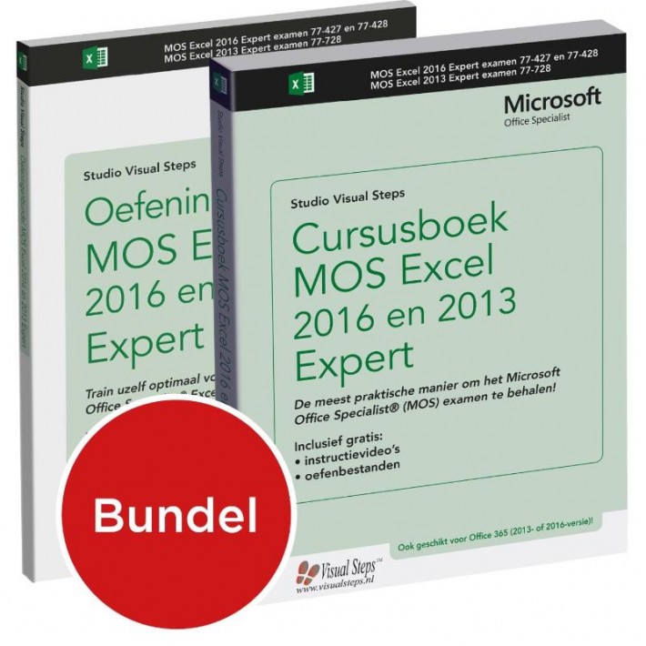 Cursusboek MOS Excel 2016 en 2013 Expert + Oefeningenbundel