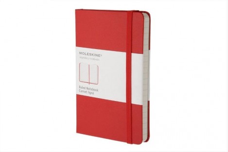 Moleskine Pocket Ruled Notebook Red