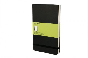 Moleskine Large Plain reporter notebook / Blocnotes a pages blanches