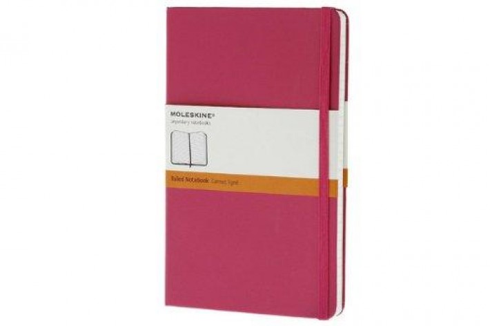 Moleskine Magenta Large Ruled Notebook Hard