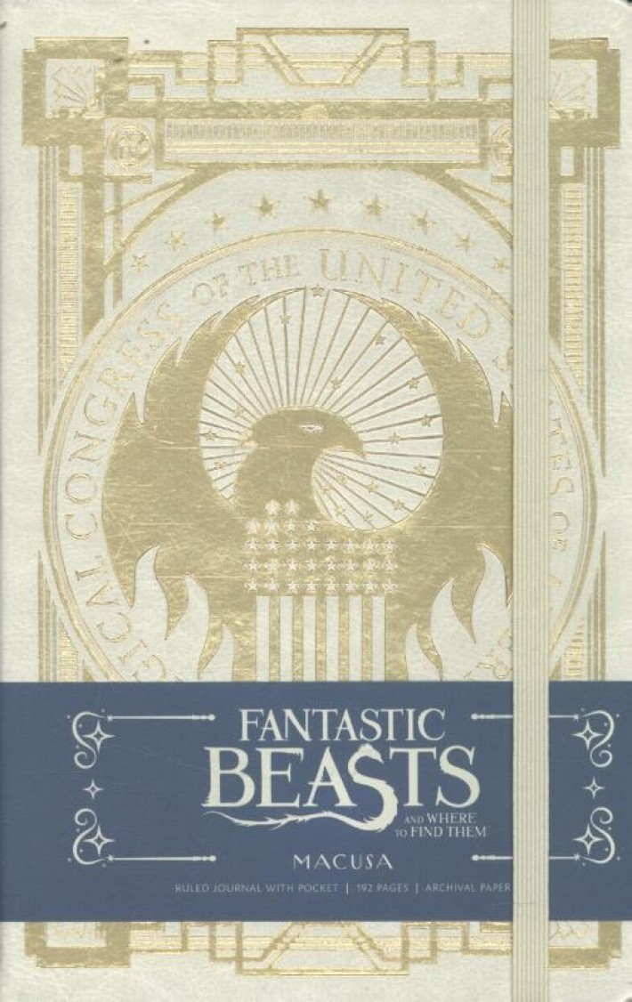 Fantastic Beasts Macusa Hardcover Ruled Journal