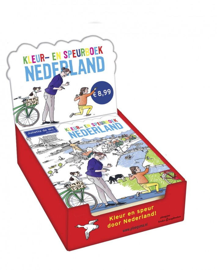Kleur en speurboek nederland display 6 stuks