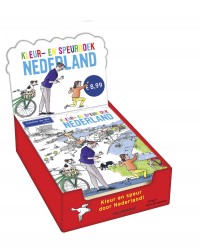 Kleur en speurboek nederland display 6 stuks