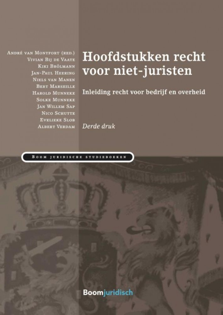 Hoofdstukken recht voor niet-juristen