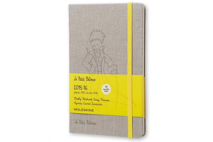 2016 Moleskine 18 month limited edition planner - P. Prince - weekly notebook - large - canvas - hard cover