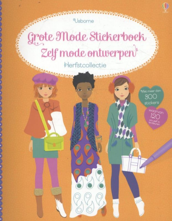 Grote mode stickerboek - zelf mode ontwerpen herfstcollectie