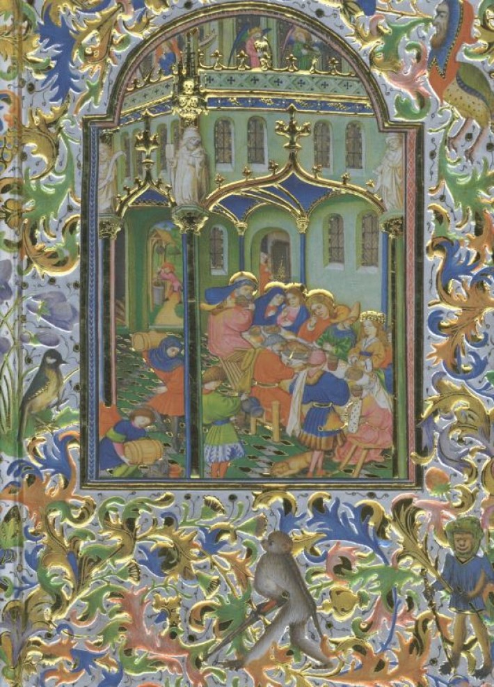 Illuminated Manuscript Marriage Feast at Cana Station (Foile