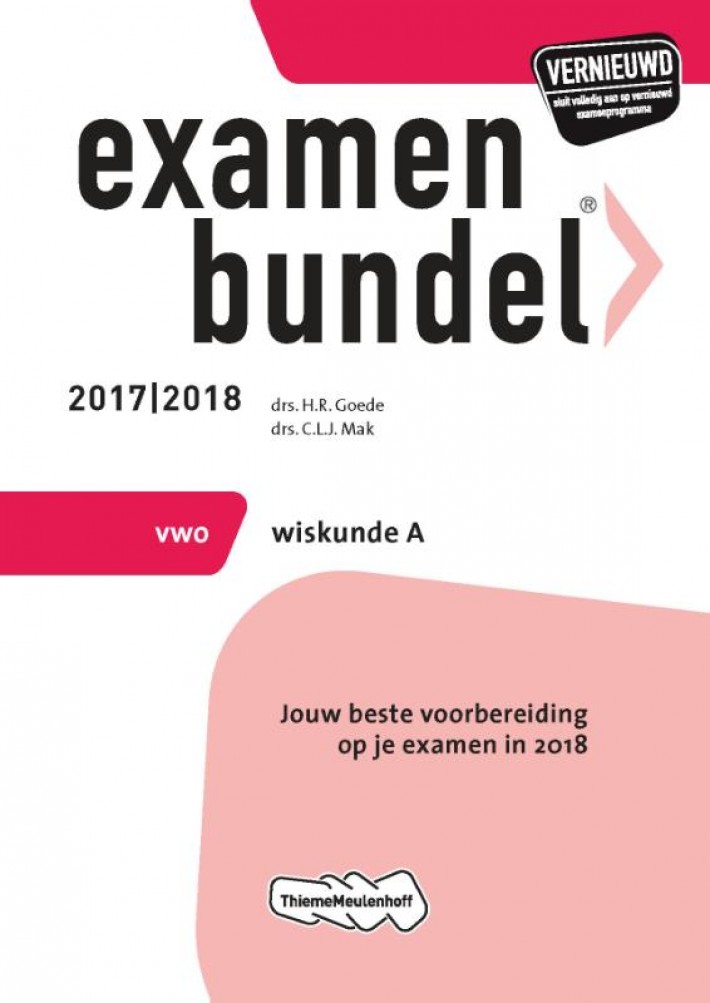 Examenbundel vwo Wiskunde A 2017/2018