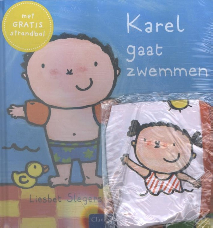 Karel gaat zwemmen + strandbal