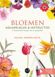 Bloemen aquarelblok & instructies
