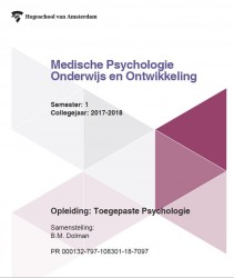 Medische psychologie onderwijs en ontwikkeling
