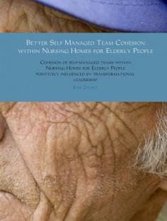 Better self managed team cohesion within nursing homes for elderly people