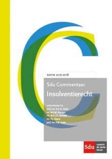 Sdu Commentaar Insolventierecht. Editie 2017-2018.