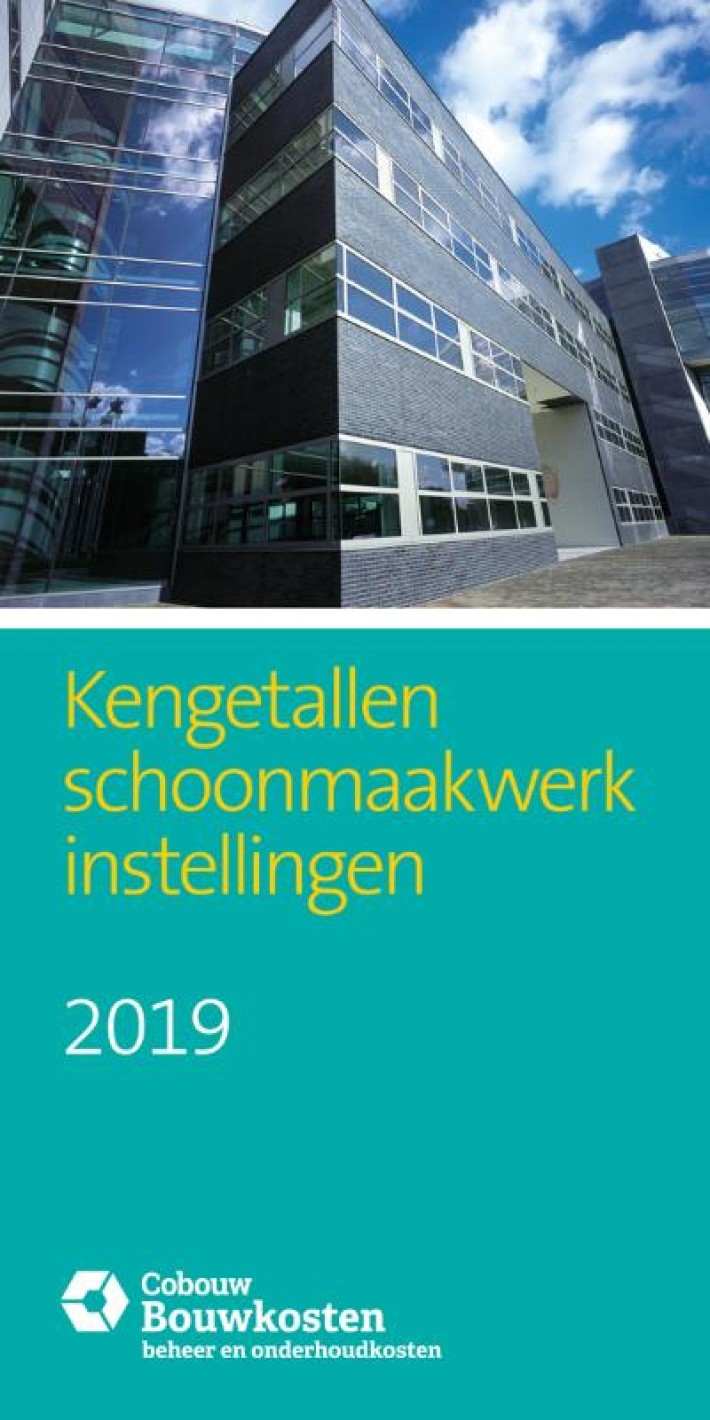 Kengetallen schoonmaakwerk Instellingen 2019