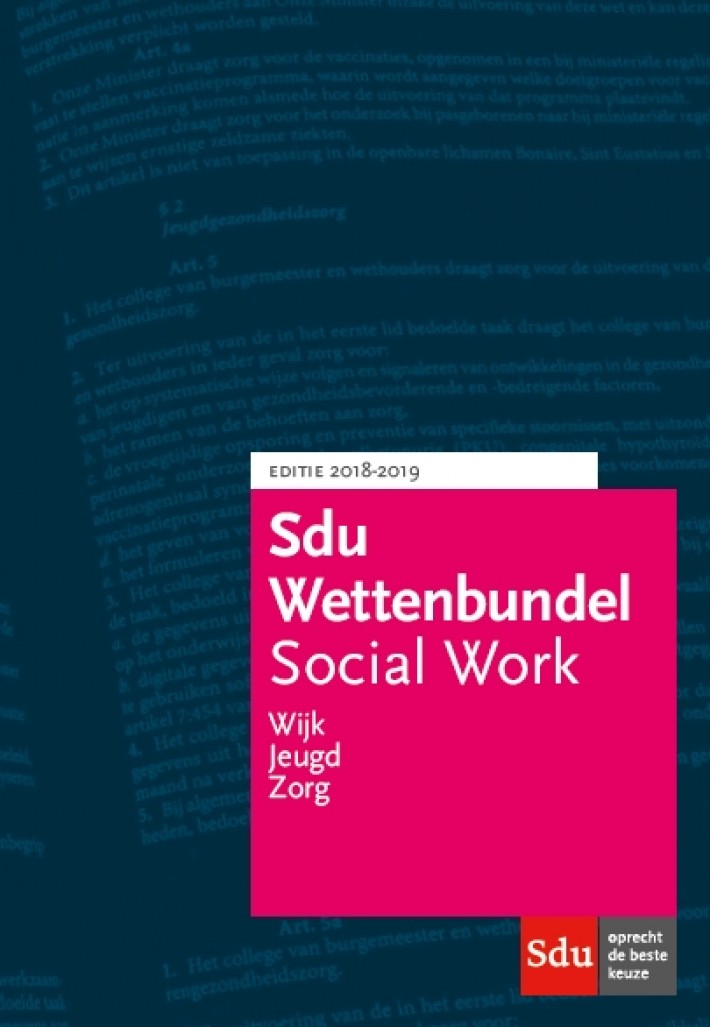 Sdu Wettenbundel Social Work