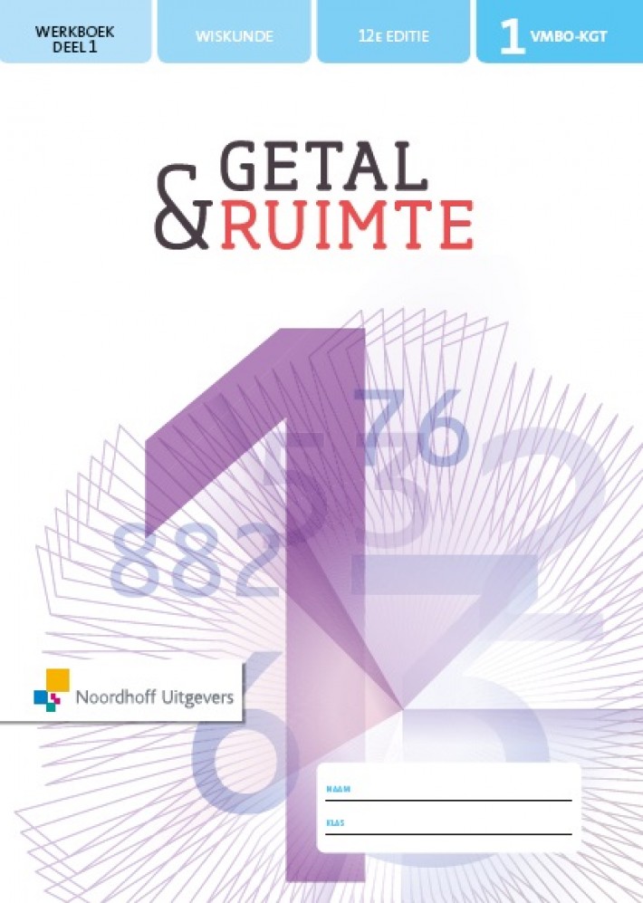Getal & Ruimte 12e ed vmbo-kgt 1 werkboek deel 1 + 2 (incl. rekenkatern)