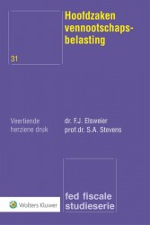 Hoofdzaken vennootschapsbelasting