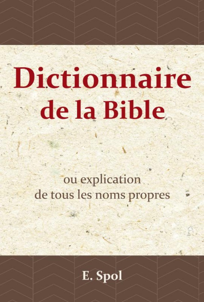 Dictionnaire de la Bible