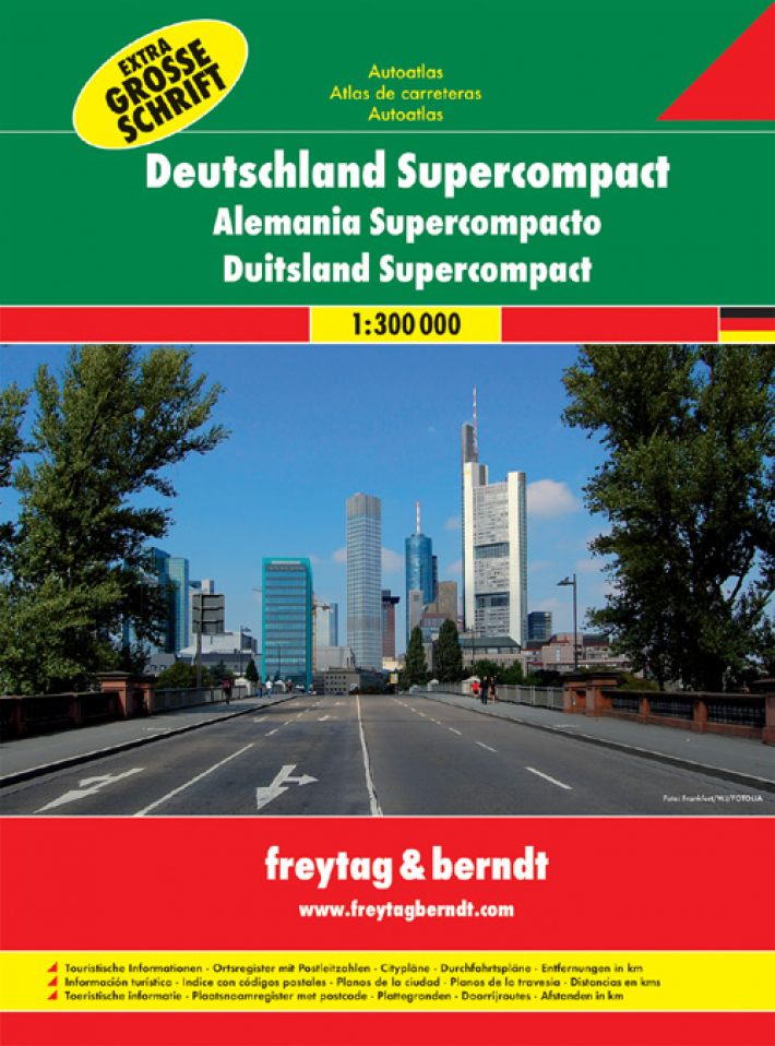 Duitsland Supercompact Wegenatlas F&B