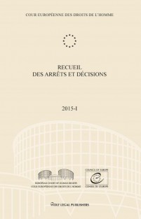 Recueil des arrêts et décisions Volume 2015-I