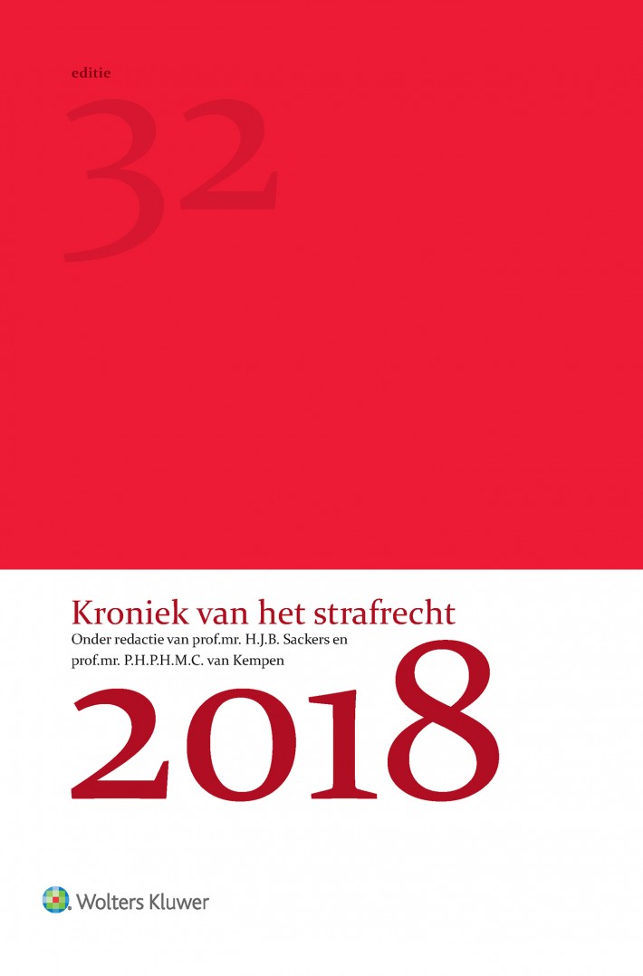 Kroniek van het strafrecht &bullet; Kroniek van het strafrecht 2018
