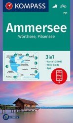 Ammersee, Wörthsee, Pilsensee 1:25 000