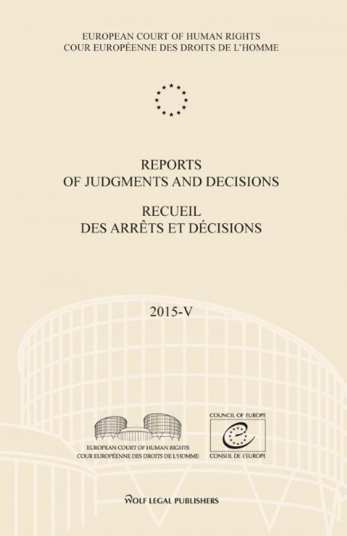 Reports of Judgments and Decisions/Recueil des arrêts et décisions- Volume 2015-V