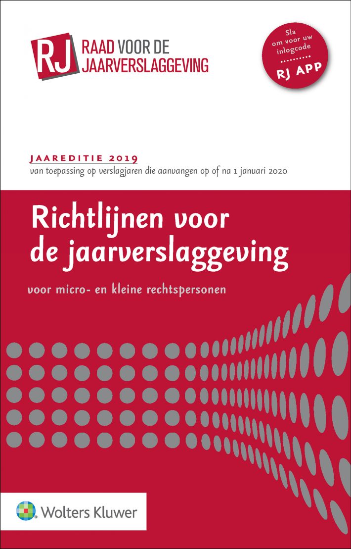 Richtlijnen voor de jaarverslaggeving