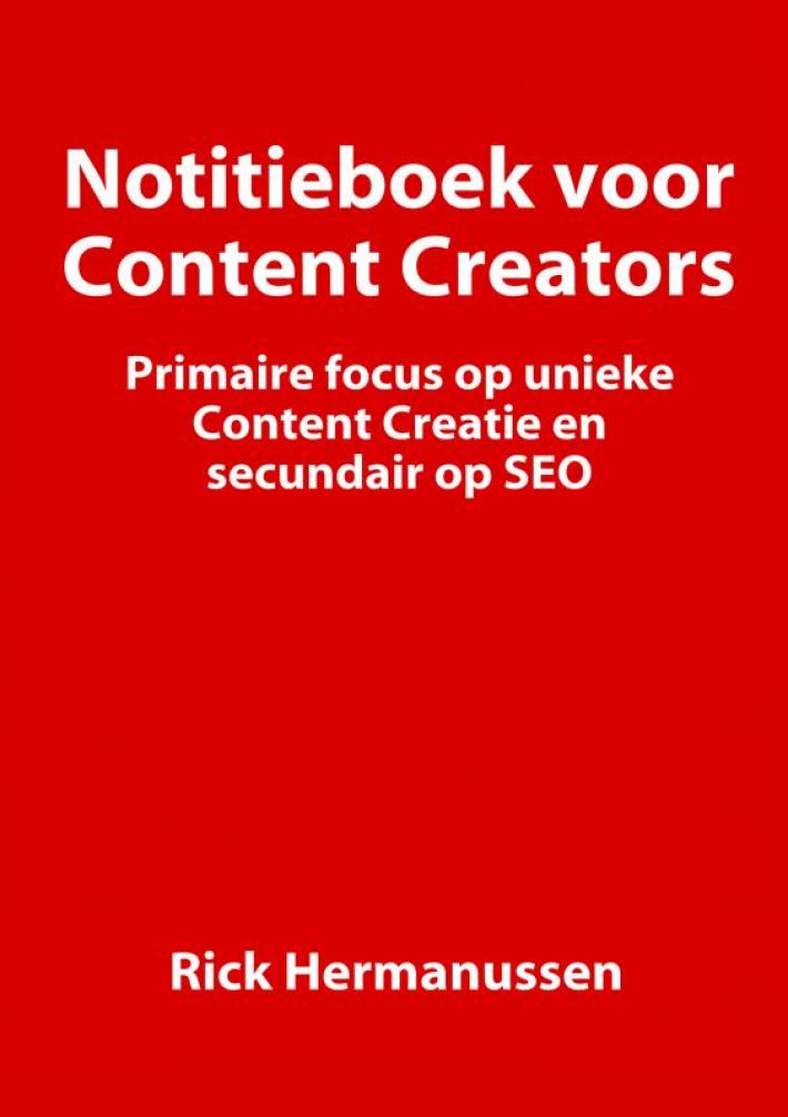 Notitieboek voor Content Creators