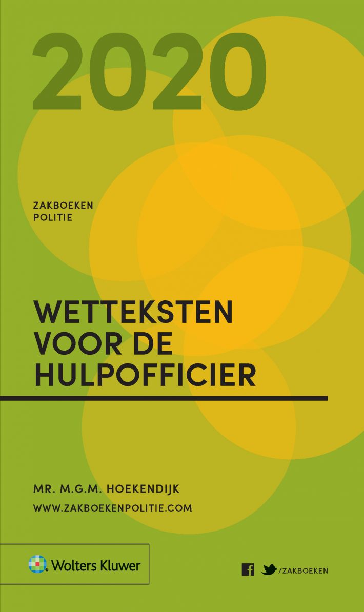 Zakboek Wetteksten voor de Hulpofficier