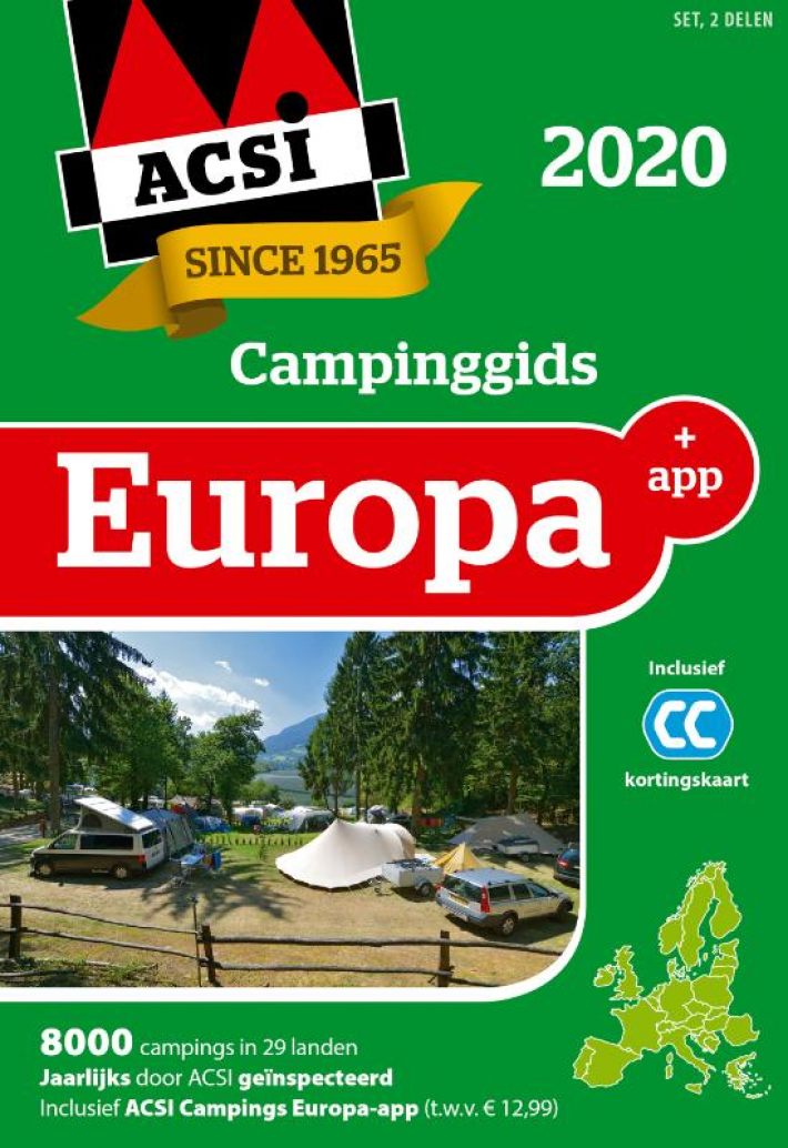 ACSI Campinggids Europa + app 2020