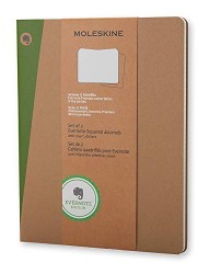 Extra Large Squared Kraft Soft Evernote Journal With Smart Stickers 2 Set