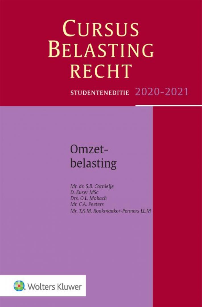 Cursus Belastingrecht Omzetbelasting