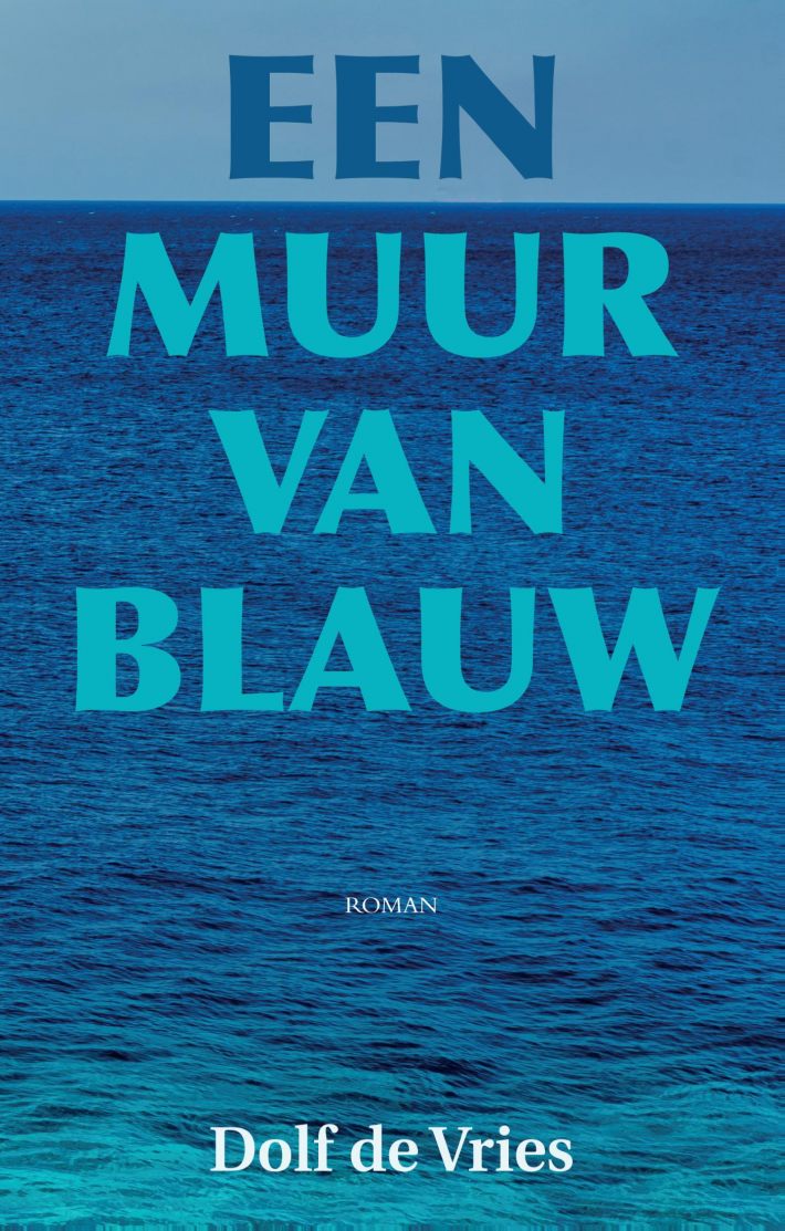 Een muur van blauw